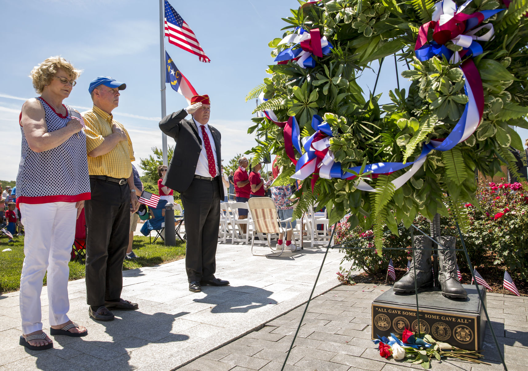 Memorial Day service at Carolina Field of Honor